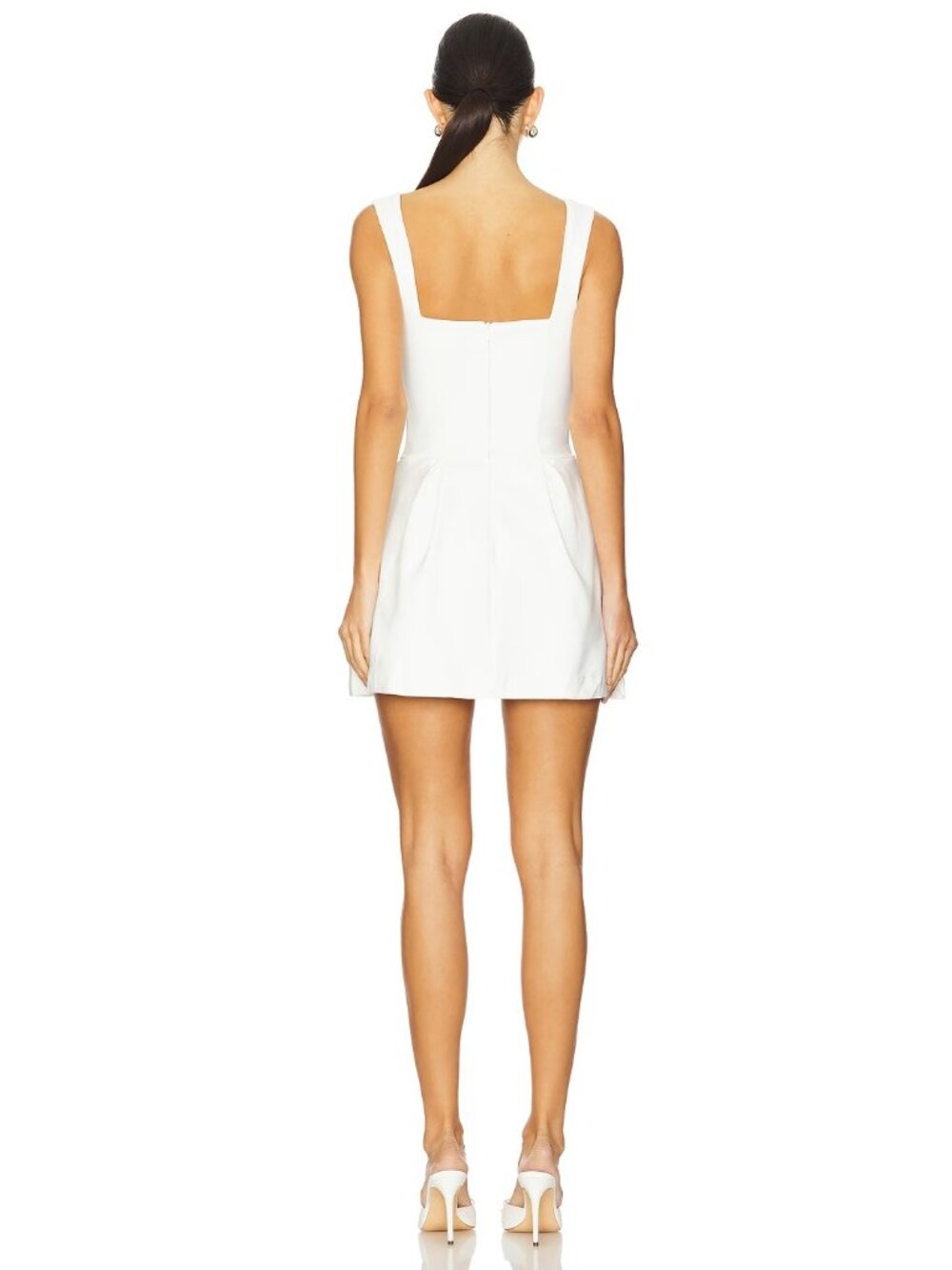 NWT Runway The Label Bethani Mini Dress in White Large #A4044 - Picture 4 of 9